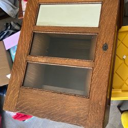 Antique Barista Oak Book Case