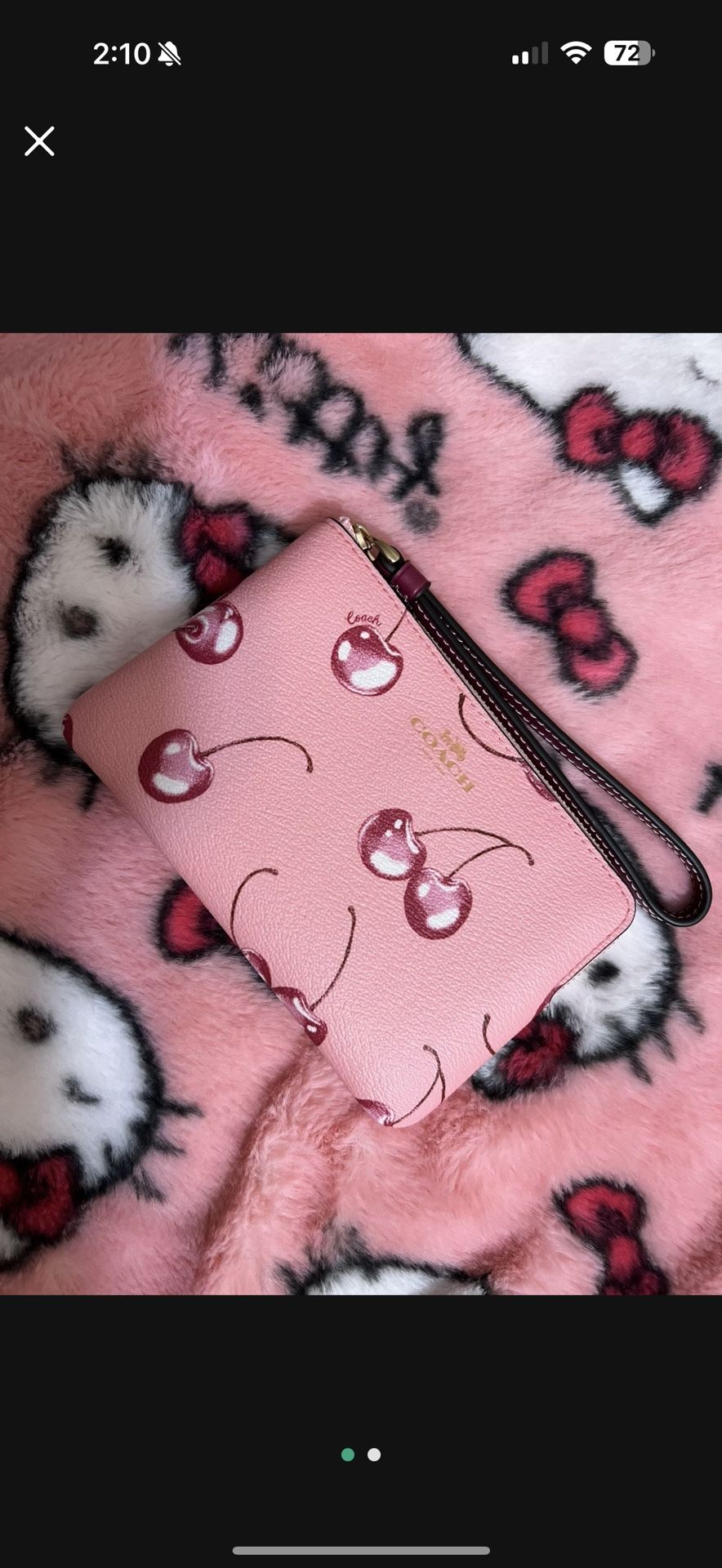 Cherry Wristlet**