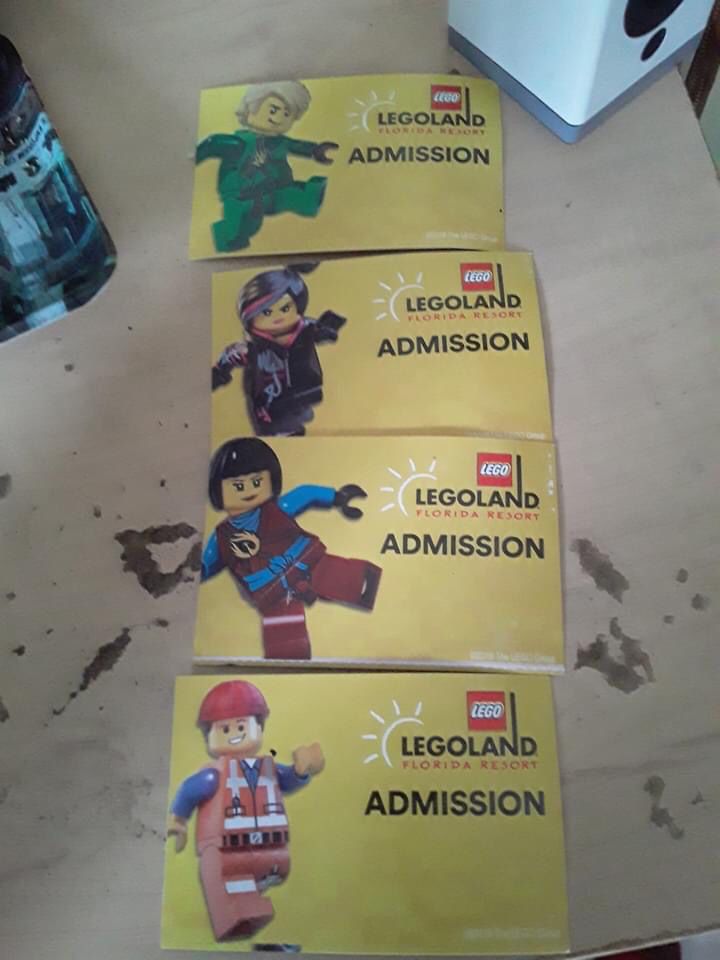 LEGOLAND Tickets $150 For All 4