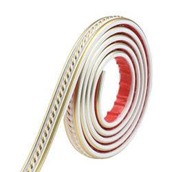 2 PACKS - Pluden Flexible Molding  Wall Trim,  Self Adhesive Peel and Stick Molding 