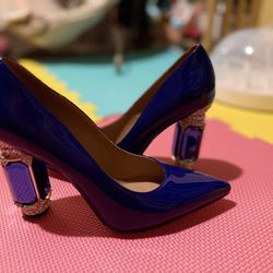 Blue High Heels