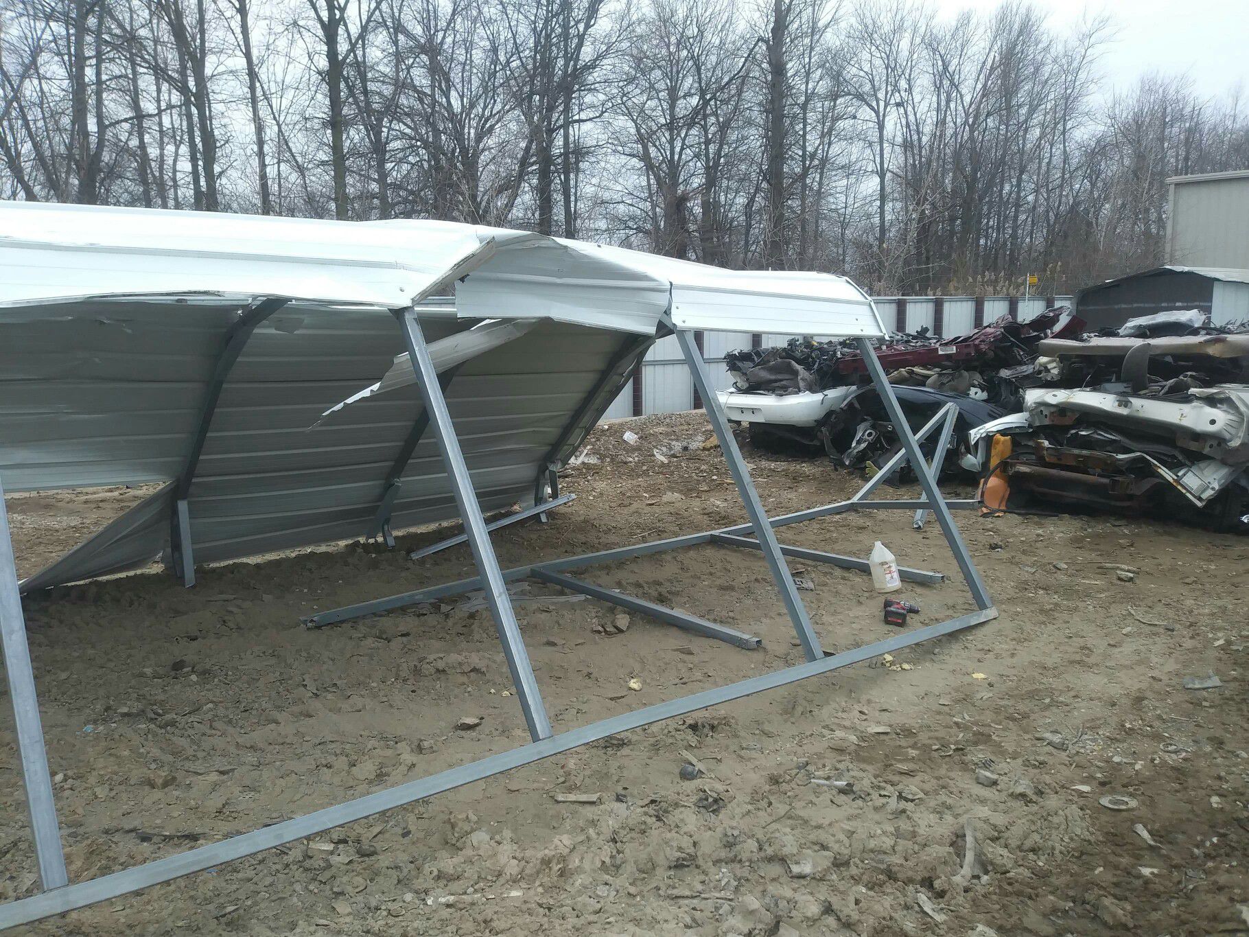 Carport frame shed frame