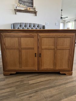 Oak Display Cabinet 