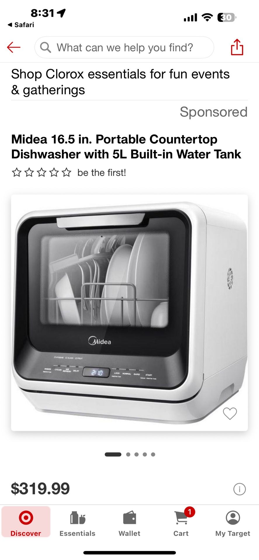 Countertop Dishwasher - Midea