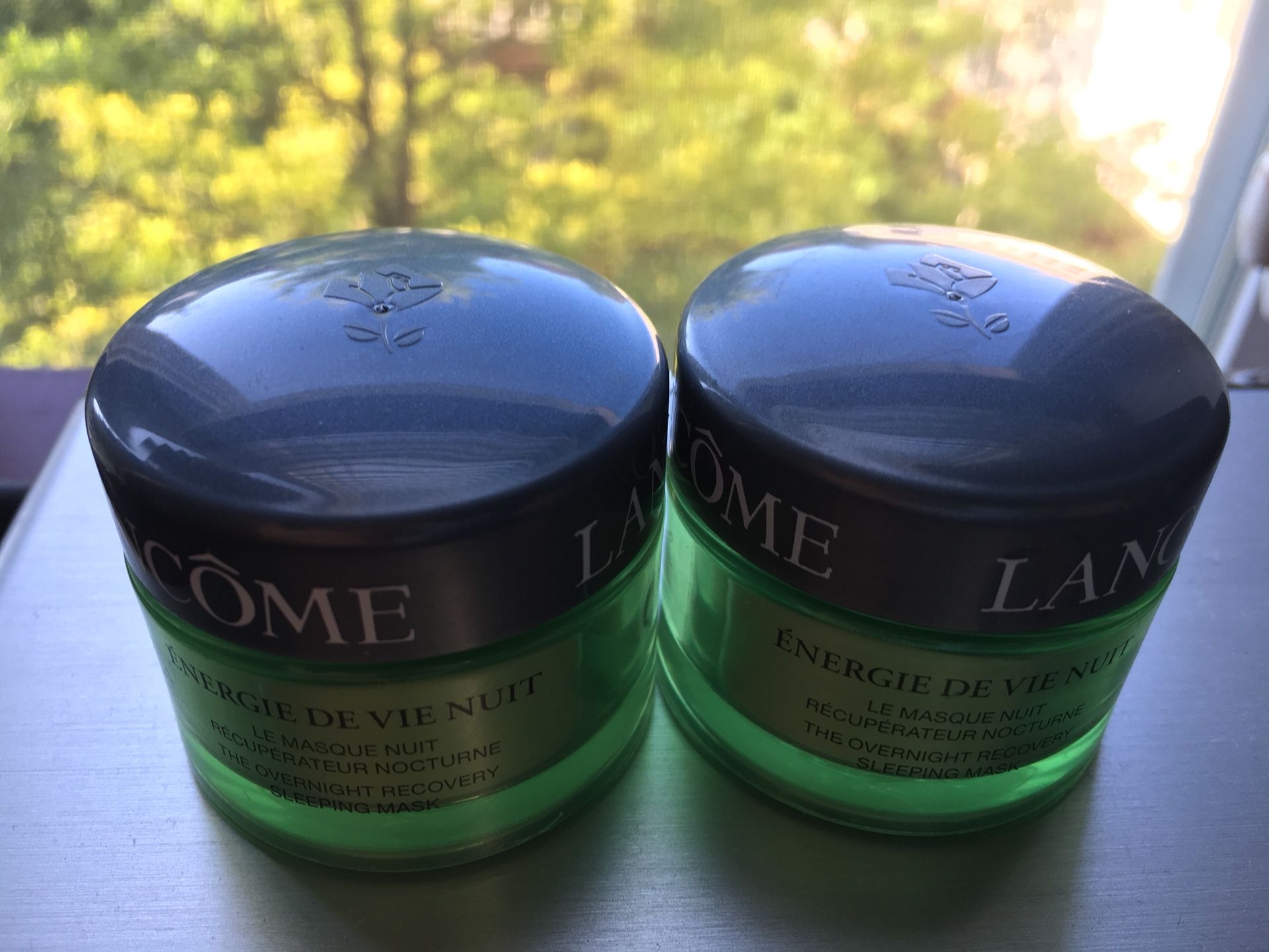 Lancôme sleeping mask plus blush in aplum