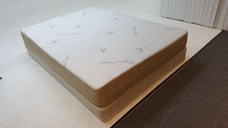 Visco Blue Gel Memory Foam Mattress and Boxspring