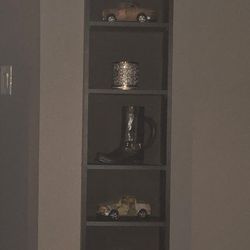 Tall Black Shelf