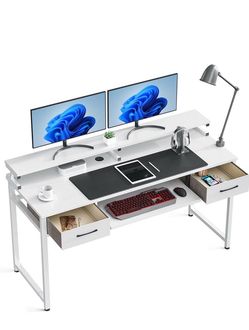 White desk