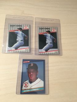 1986 Donruss 1989 Fleer Roger Clemens 3 Card Lot