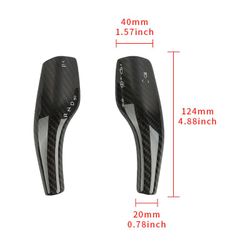 BRAND NEW Real Carbon Fiber Steering Wheel Paddle Shift Trim Cover For Tesla Model 3 / Y