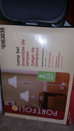 Lamp set, new in box