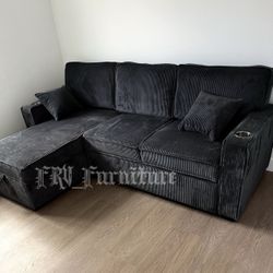 New Black Sofa 