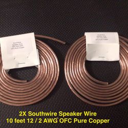 12/2 AWG Speaker Wire 10 Feet $20