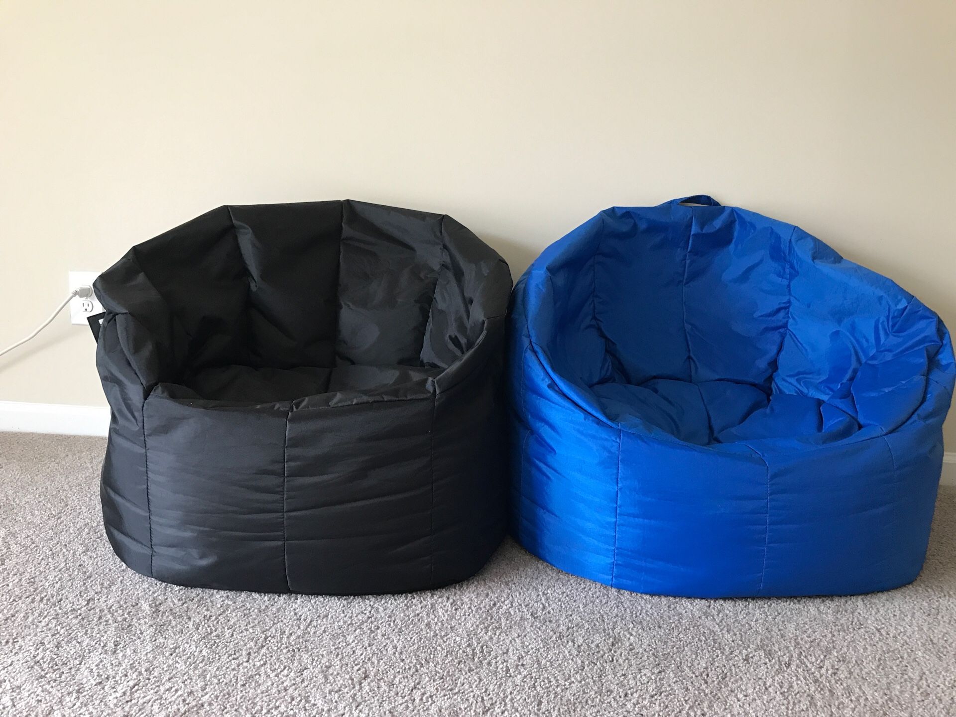 2 Big joe bean bag chairs