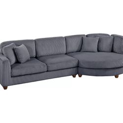 Sectional Sofa, Dark Gray