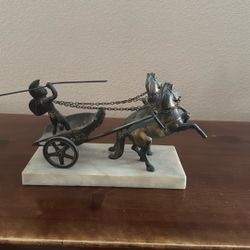 Ricardo Di Romo Cast Bronze Roman Chariot 
