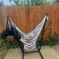 hammock & stand with phone selfie attachment
