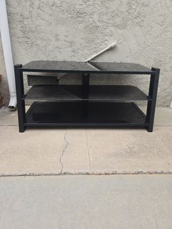 Tv Stand with glass shelves