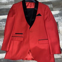 Red Blazer Including Fitted Pants