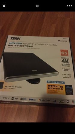 Terk amplified indoor flat HDTV Antenna