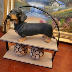 Little Dog Made Of Stone And His Stand 