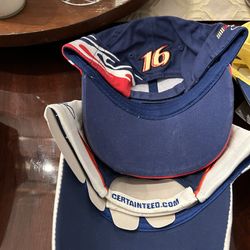 11Vintage nascar hats for Sale with two of them autographed by Dale jr