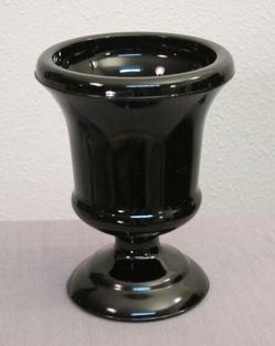 Black Amethyst goblet vase