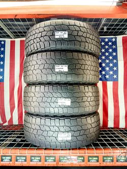 ✅ 4 USED TIRES LT265/60R20 COOPER DISCOVERER AT3 XLT ALL TERRAIN 265 60 20