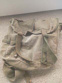Vintage Military Canvas Field Pack