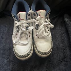 Retro Jordan 3s True Blues 7y