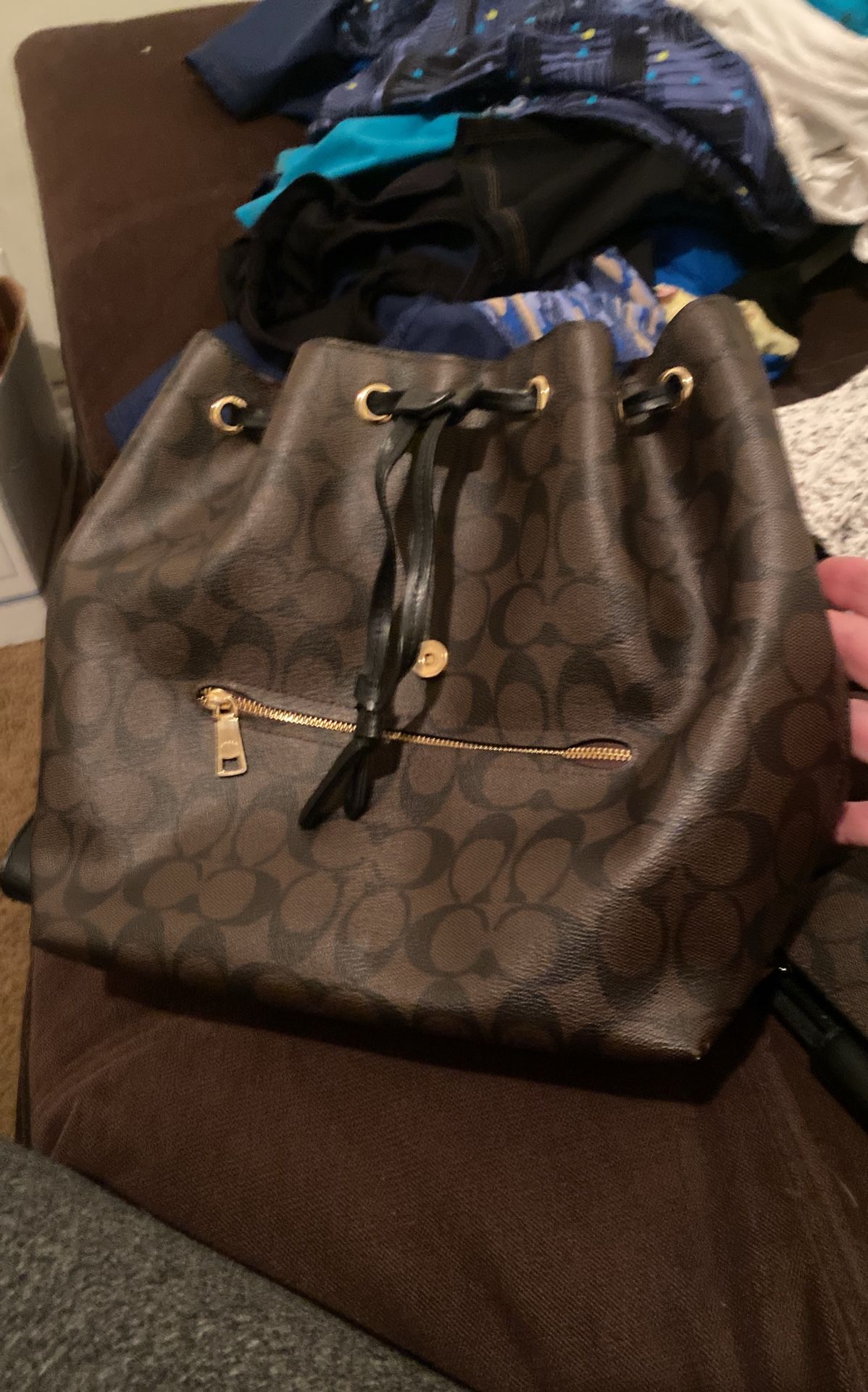 Coach backpack purse