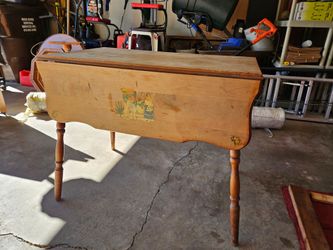 Antique folding kitchen table