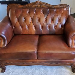 Leather Loveseat