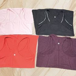 LULULEMON TANK TOP WOMENS SIZE 6/8.BUNDLE OF 4 pieces
