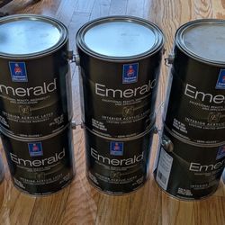 Sherwin-Williams Emerald Semi-Gloss Paint – 9 Gallons for Sale