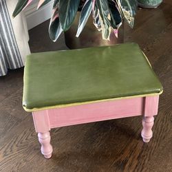 Petite Vintage Storage Stool