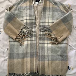 Plaid Shawl In Very Good Condition 