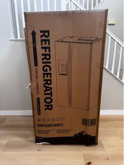 Brand New 20 Cu. Ft. Side-by-Side Refrigerator with Water Dispenser – Stainless Steel