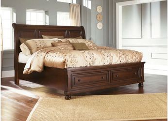 New Porter Queen Storage Sleigh Bed by Ashely Furniture