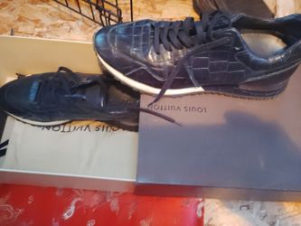 Louis Vuitton Navy Leather Sneakers