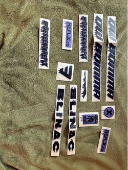 Mafia OW Bomma Reflx Sticker Kit Black Purple Drip Reflective