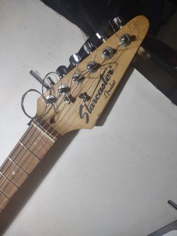 Fender Starcaster Strat Guitar Pro fret-level setup Spa plays perfectly now 119!