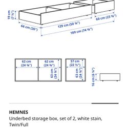Under Bed Storage Ikea Queen /full /twin