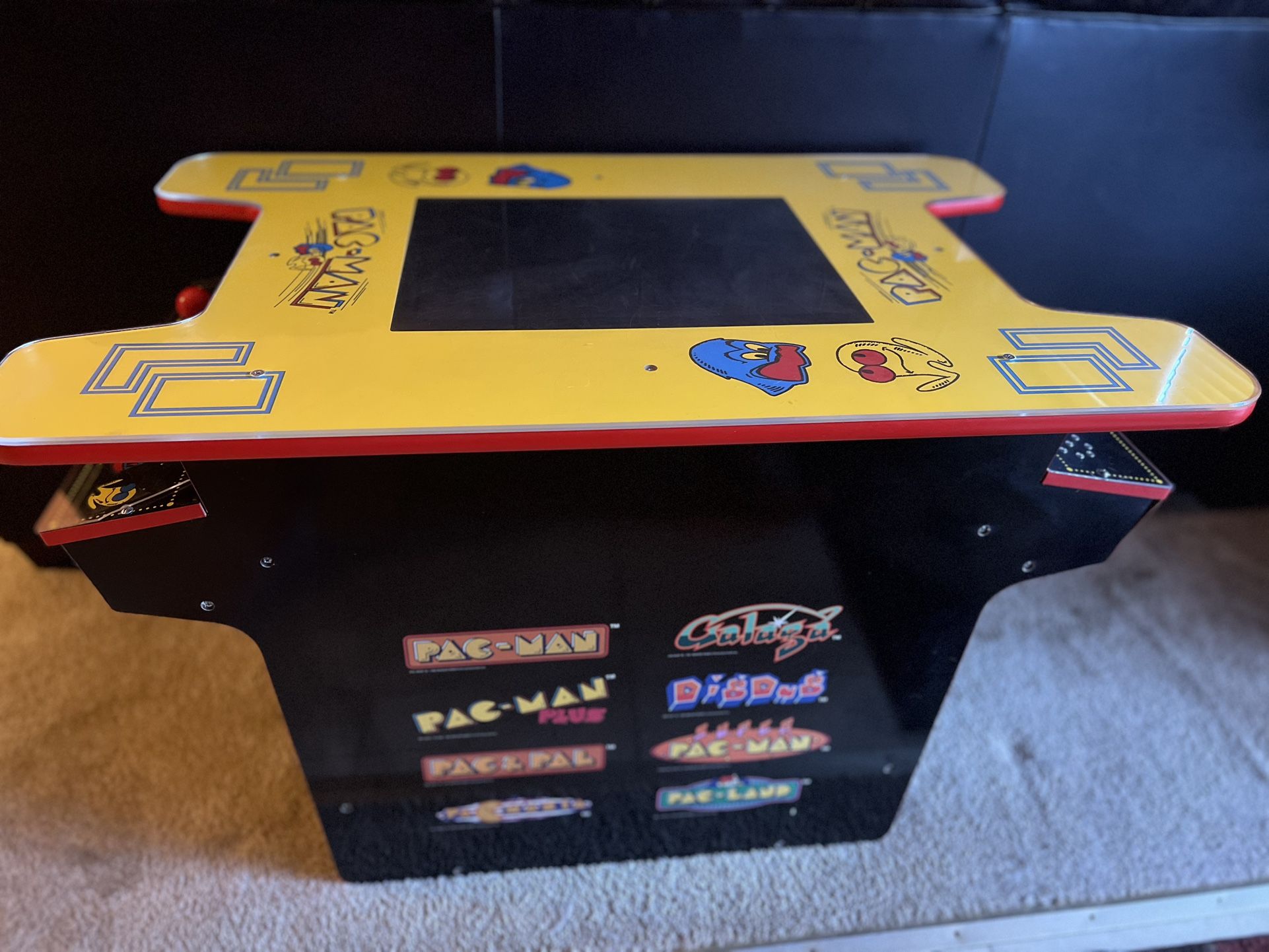 Arcade1Up Deluxe 8-In-1 Pac-Man Head-To-Head Cocktail Arcade Game Table