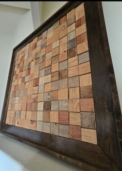 Beautiful Wood Study: Contemporary ART  Décor Painting 