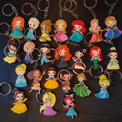 Princess Keychains lot of 23

