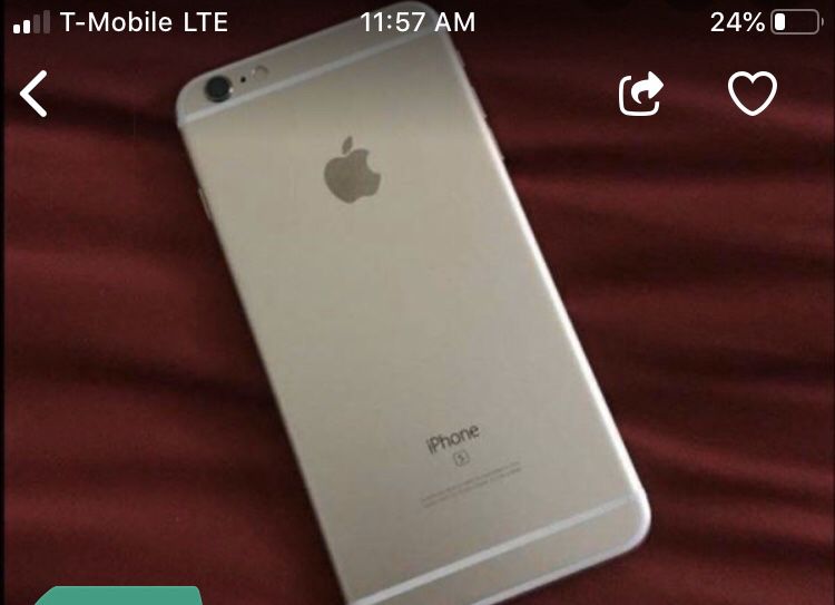 iPhone 6s Gold 128gb Unlocked to GSM Networks $140.00 with small thin crack on screen barely visible