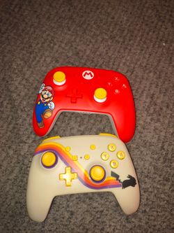 Nintendo Switch Controllers Mario and Pikachu Edition