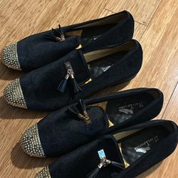 men velvet loafers