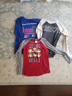 Girls Long Sleeve Tshirts Size XL 14-16
